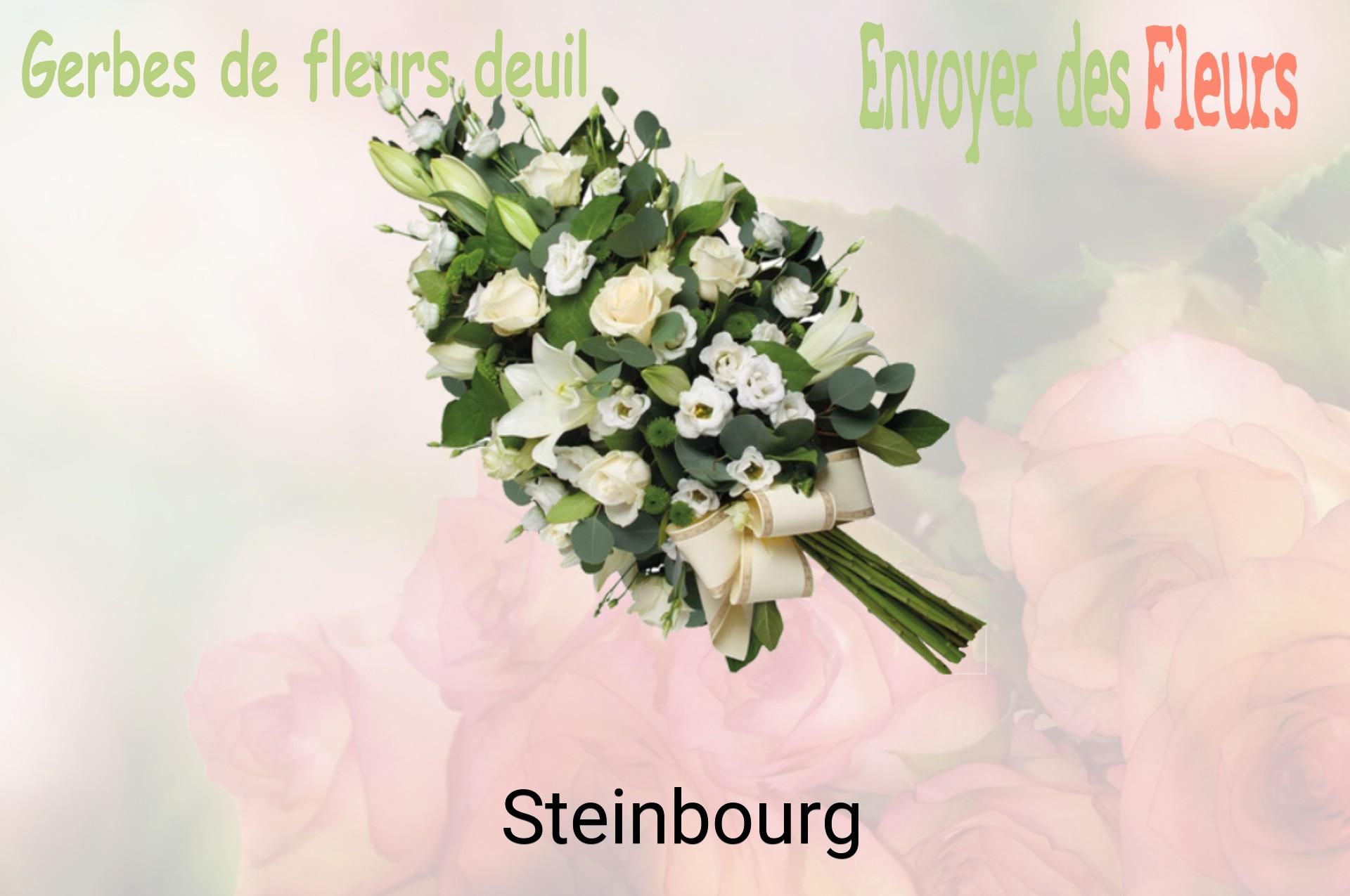 Gerbe de fleurs de deuil livrée à Steinbourg